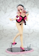 Фигурка Nitro Super Sonic — Sonico — Creators' Labo #028 Super Sonico Babydoll Strawberry Sorbet ver. DX Edition