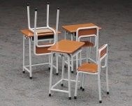 Школьные парты и стулья для фигурок Posable Figure Accessory — School Desks and Chairs