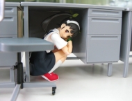 Офисный стол и стул 1/12 Posable Figure Accessory — FA03 — Office Desk and Chair — 1/12