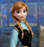 Парик термостойкий 61 см тёмно-коричневый с косичками Anna Arendelle