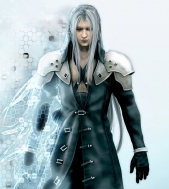 Парик длинный 65 см серый серебристый Sephiroth