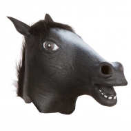 Маска Голова коня чёрная Horse Head Mask
