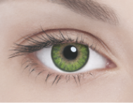 Линзы полной смены цвета глаз Green (зеленый) в упаковке 2 шт.