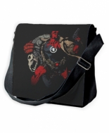 Сумка черная/красная «Hellboy» (три размера на выбор)