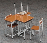 Школьные парты и стулья для фигурок Posable Figure Accessory — School Desks and Chairs