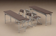 Стол и стулья для фигурок Posable Figure Accessory — Club Room Desks and Chairs