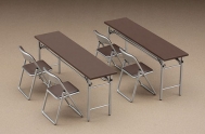 Стол и стулья для фигурок Posable Figure Accessory — Club Room Desks and Chairs