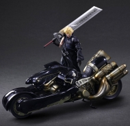 Аниме фигурка Final Fantasy VII: Advent Children — Cloud Strife — Play Arts Kai — & Fenrir