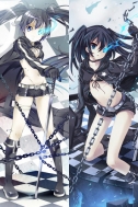 Наволочка для подушки-дакимакуры Black Rock Shooter (два разных рисунка)