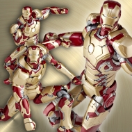 Фигурка Iron Man 3 — Iron Man Mark XLII — Revoltech — Revoltech SFX