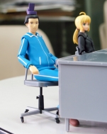 Офисный стол и стул 1/12 Posable Figure Accessory — FA03 — Office Desk and Chair — 1/12