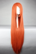 Парик термостойкий длинный 100 см оранжевый Inoue Orihime