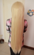 Парик длинный 100 см блондин