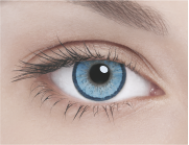 Линзы для увеличения глаз Blue (голубой) в упаковке 2 шт.