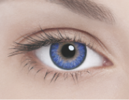 Линзы полной смены цвета глаз True Sapphire (голубой) в упаковке 2 шт.
