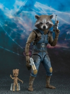 Лимитированная фигурка Guardians of the Galaxy Vol. 2 — Groot — Rocket Raccoon — S. H. Figuarts